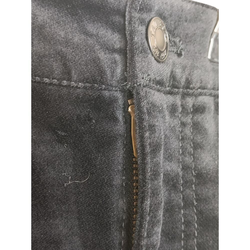 New Talbots Velveteen Straight Leg Pants Black Women’s Size 12 High Waist - Picture 7 of 16